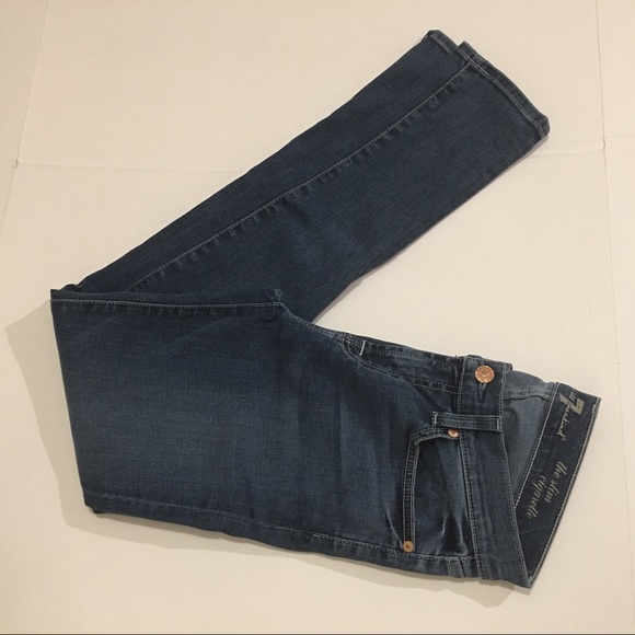 7 FOR ALL MANKIND THE SLIM CIGARETTE MidRise Sz 26 - Picture 6 of 8